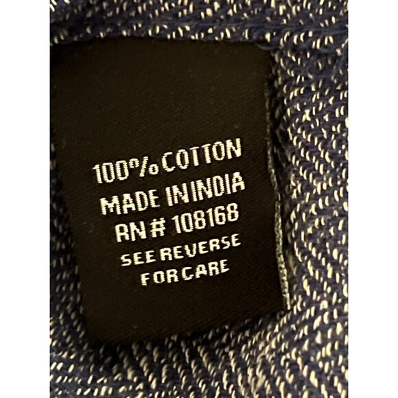 RSQ Mens Blue Long Sleeve Button-Down Shirt XXL 100% Cotton office casual comfy - Picture 13 of 16